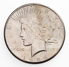 1926 Argent Paix Dollar En Choix Bu État, Excellent Oeil Appel - $131.16