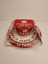 “Keep Calm And Carry On” Afternoon Tea Set by Creative Tops British Crown Cup - £18.71 GBP