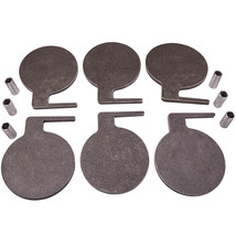 6x AR500 Target Dueling Tree DIY Kit 6&quot; x 3/8&quot; Pads With Tubes AR500 steel - $436.49