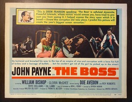 THE BOSS (1959) Title Lobby Card WWI Veteran John Payne Gets In Organized Crime - £97.63 GBP