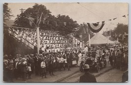 RPPC Political Rally Taft In Car Parade Choir Stands Onlookers PA Postcard E15 - £31.93 GBP