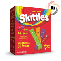 6x Packs Skittles Variety Original Drink Mix Singles | 30 Sticks Each | ... - £33.17 GBP