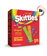 6x Packs Skittles Variety Original Drink Mix Singles | 30 Sticks Each | ... - $58.15 CAD