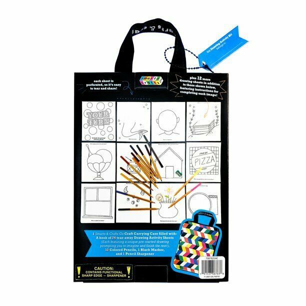 Smarts and Crafts Go Make Your Own Drawing Activity Kit, 39 Pieces, Unisex Item image 2