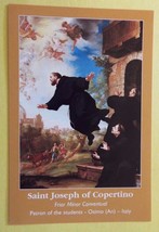 Saint Joseph of Cupertino (Patron of Students) Prayer Card, New from Italy - £2.37 GBP