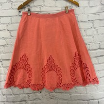 Cynthia Rowley Skirt Womens Sz 10 Pink Coral Lace A Line NWT - £15.50 GBP