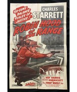 Robin Hood Of The Range Original One Sheet Movie Poster 1945 - £186.54 GBP