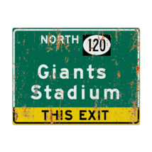 Retro Giants Stadium Highway Metal Sign - $24.00+