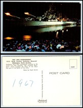 VINTAGE Postcard-U.S.S. North Carolina Battleship Iwo Jima Bombardment Show G3 - £2.32 GBP