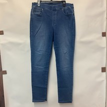 Gloria Vanderbilt Womens 14 Medium Blue Avery Pull On Slim Jeans PREOWNE... - $21.55