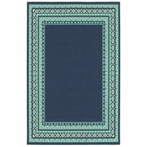 4&#39; X 6&#39; Blue and Green Indoor Outdoor Area Rug - $1,623.50 MXN
