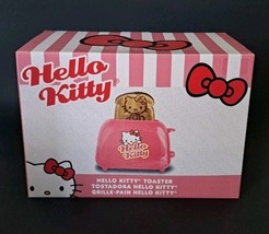 NEW Hello Kitty 2 Slice Toaster (Makes Hello Kitty Toast) Bread/Toast Im... - $22.50