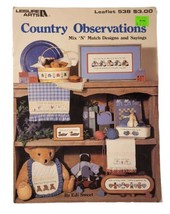 Country Observations Cross Stitch Designs Sayings Ducks Amish Leisure Ar... - $5.99