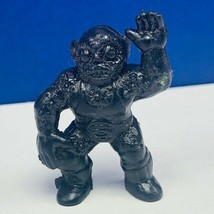 Monster miniature toy figure vtg hong kong 1986 tmac black alien space d... - $13.81