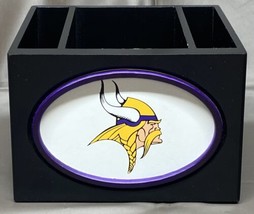 Minnesota Vikings Logo Desktop Organizer Caddy - £11.75 GBP
