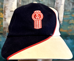 Kenworth Motors Trucks Navy Blue, White &amp; Red Embroidered Logo Adjustabl... - $217.59 MXN