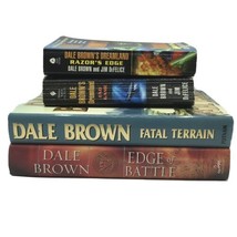 Dale Brown Set Of 4 Books: Fatal Terrain, Edge Of Battle, Razor’s Edge, ... - £9.42 GBP