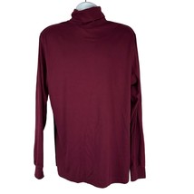 Lands End Men&#39;s Red Long Sleeved Turtleneck Pullover Sweatshirt Size XL - £14.54 GBP