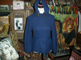 Design History Navy Blue Hooded Sweater Size M - $15.84