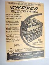 1953 Ad Chryco Power-Line Batteries by Chrysler Corporation of Canada, L... - £6.24 GBP