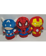 Hallmark Itty Bittys MARVEL Plush Stuffed Figures Spiderman Avengers LOT... - $20.22 CAD