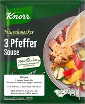 KNORR Fix: 3 Pfeffer 3 Pepper instant Sauce 1ct. Made in Germany FREE SH... - $8.90