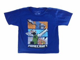 Minecraft T Shirt Mojang Mad Engine Kids Medium 8 - £6.38 GBP