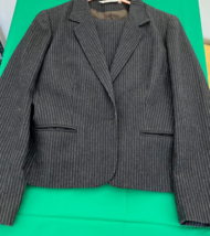 Two piece suit pinstripe blazer jacket and skirt forecaster of Boston - $19.75