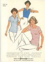 Pullover Knit, various Sleeve, collar variations Uncut, Simplicity 8104 ... - $4.00