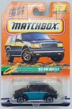 Vtg 1998 Matchbox 1962 VW Beach BEETLE MB53 Black &amp; Blue China 1:59 Original  - £7.77 GBP