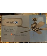 Kichler Richland Ceiling Fan Brushed Stainless Steel Light Oak Blade 300... - €29,96 EUR