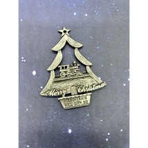 Metal Christmas Tree Train Ornament Hill City, SD featuring the 1880 train - £8.32 GBP