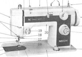 Necchi 502 manual for sewing machine instruction Enlarged Hard Copy - £10.16 GBP