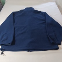 IZOD Men's Blue Full Zip Pockets Fleece Sweatshirt Long Sleeve Size XL image 2