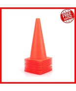 Versatile 12 Inch Agility Marker Cones - Set of 12 in Bright Fluorescent... - $880.88 MXN
