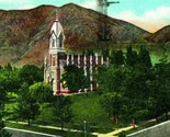 Box Elder Stake Tabernacle Brigham City Utah UT Linen Postcard O12 - $3.91