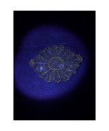 Fostoria Etched Chintz Cake Platter with Handles, Uranium Glassware, Hom... - $357.32 MXN