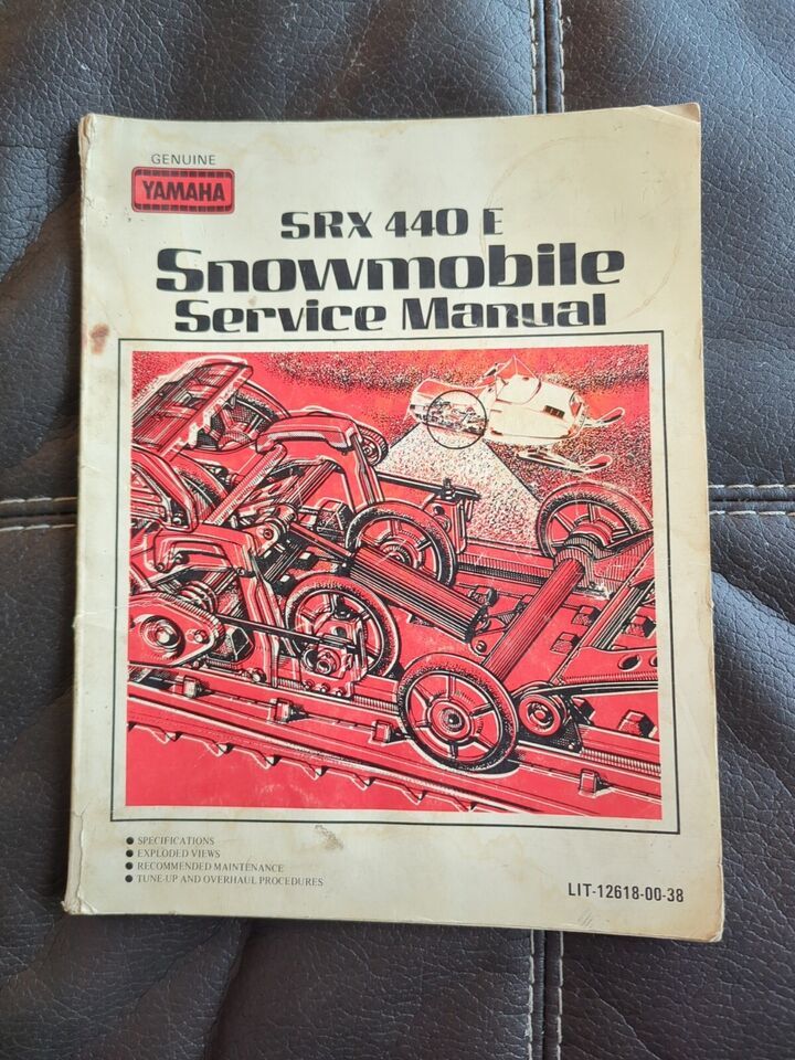 YAMAHA SNOWMOBILE SERVICE MANUAL SRX440 E 440E REPAIR BOOK 8M6-28197-70 1981 SC - £98.71 GBP