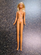Vtg 1966 Mattel Barbie Blonde Hair Blue Eyes Made in Japan Twist N Turn Teeth - £27.21 GBP