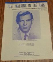 Vintage Sheet Music - Just Walking In The Rain - 1953 Edition - VGC Johnny Bragg - £4.73 GBP