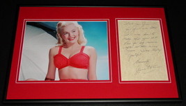 June Haver Signed Framed 12x18 Handwritten Note &amp; Photo Display - £77.84 GBP