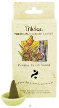 Vanilla Sandalwood - Triloka Premium Cone Incense - £7.93 GBP