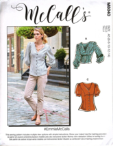 McCall&#39;s M8040 Misses 6 to 14 Princess Seam Button Front Tops Sewing Pattern - £11.68 GBP