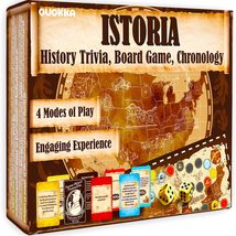Quokka 4in1 History Trivia Game for Adults - 500 Learning Cards Chronology Board - £28.84 GBP