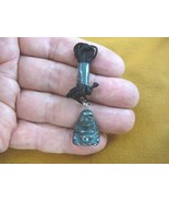 cj100-9) little Buddha black Hematite gemstone Pendant carving Buddhist ... - $8.59