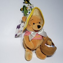 Disney Store Winnie the Pooh Easter Bonnet 8&quot; Plush Spring Honey Bees NWT - £11.77 GBP