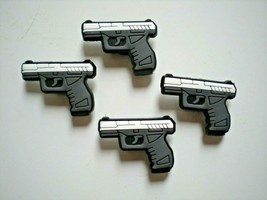 4 inspired Gun Pistol Hand Gun Shoe Charm Accessories Compatible w/ Croc - £7.90 GBP