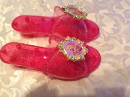 Valentines Day Disney shoes Size 7 Sleeping Beauty Aurora slippers pink Girls - £10.41 GBP