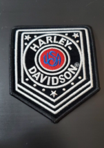 Harley Davidson Fat Boy Road Glide U.S.A. Blue Silver Back Vest Patch! - £6.18 GBP