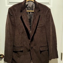 Mens Stafford Essentials Corduroy Lined Jacket Brown Large - £22.16 GBP